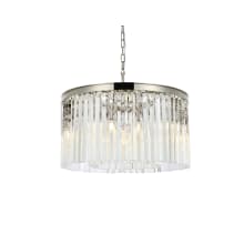 Sydney 8 Light 26" Wide Crystal Drum Chandelier with Clear Royal Cut Crystals