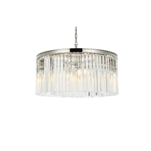 Sydney 8 Light 32" Wide Crystal Drum Chandelier with Clear Royal Cut Crystals