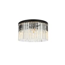 Sydney 8 Light 26" Wide Flush Mount Drum Ceiling Fixture with Clear Royal Cut Crystals
