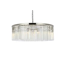 Sydney 10 Light 44" Wide Crystal Drum Chandelier with Clear Royal Cut Crystals
