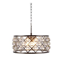 Madison 5 Light 20" Wide Crystal Pendant with Clear Royal Cut Crystals