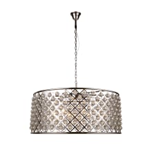 Madison 10 Light 44" Wide Crystal Drum Chandelier with Clear Royal Cut Crystals