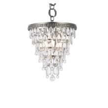 Nordic 3 Light 13" Wide Crystal Pendant with Clear Royal Cut Crystals