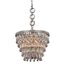 Nordic 4 Light 16" Wide Crystal Pendant with Clear Royal Cut Crystals