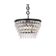 Nordic 5 Light 19" Wide Crystal Pendant with Clear Royal Cut Crystals