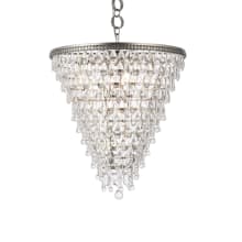 Nordic 7 Light 24" Wide Crystal Chandelier with Clear Royal Cut Crystals