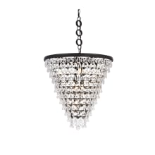 Nordic 7 Light 24" Wide Crystal Chandelier with Clear Royal Cut Crystals
