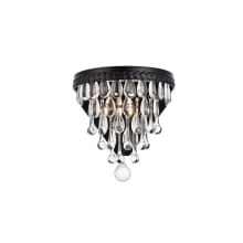 Nordic 9" Tall Wall Sconce with Clear Royal Cut Crystals