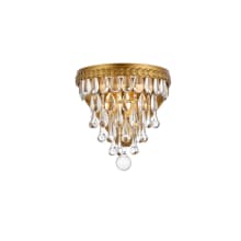 Nordic 9" Tall Wall Sconce with Clear Royal Cut Crystals