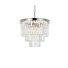 Sydney 9 Light 20" Wide Crystal Mini Chandelier with Clear Royal Cut Crystals