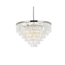 Sydney 33 Light 44" Wide Crystal Chandelier with Clear Royal Cut Crystals