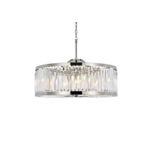 Chelsea 10 Light 36" Wide Crystal Drum Chandelier with Clear Royal Cut Crystals