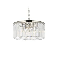 Sydney 8 Light 32" Wide Crystal Drum Chandelier with Clear Royal Cut Crystals