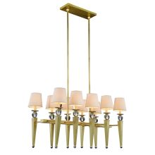 Olympia 10 Light 38" Wide Shaded Chandelier