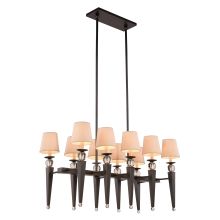Olympia 10 Light 38" Wide Shaded Chandelier
