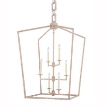 Denmark 6 Light 29" Wide Cage Style Taper Candle 3 Tier Chandelier