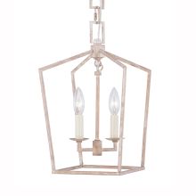 Denmark 2 Light 9.5" Wide Single Mini Cage Style Taper Candle Pendant from the Urban Classic Collection