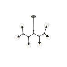 Cavoli 6 Light 49" Wide Abstract Chandelier