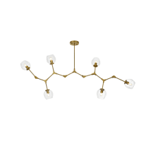 Cavoli 6 Light 70" Wide Abstract Chandelier