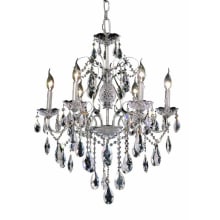 St. Francis 6 Light 24" Wide Crystal Chandelier with Clear Royal Cut Crystals