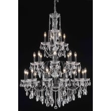 St. Francis 24 Light 36" Wide Crystal Chandelier with Clear Royal Cut Crystals