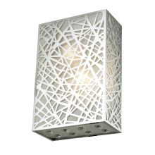 Prism 10" Tall 2 Light Single Ambient Wall Sconce with Crystal Accents