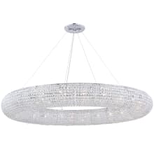 Paris 24 Light 59" Wide Crystal Ring Chandelier with Clear Royal Cut Crystals