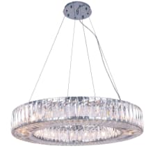 Cuvette 20 Light 32" Wide Crystal Ring Chandelier with Clear Royal Cut Crystals