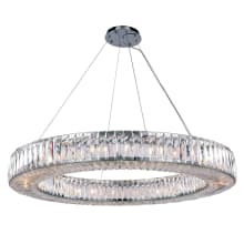 Cuvette 24 Light 43" Wide Crystal Ring Chandelier with Clear Royal Cut Crystals