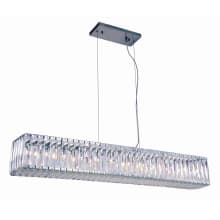 Cuvette 11 Light 48" Wide Crystal Linear Chandelier with Clear Royal Cut Crystals