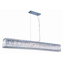 Cuvette 14 Light 60" Wide Crystal Linear Chandelier with Clear Royal Cut Crystals