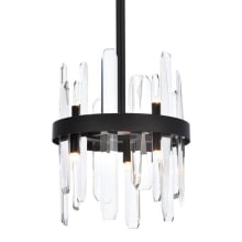 Serena 6 Light 10" Wide Crystal Mini Pendant with Clear Crystal Accents