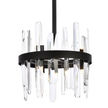 Serena 6 Light 12" Wide Crystal Pendant with Clear Crystal Accents