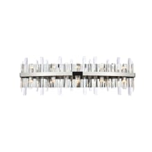 Serena 10 Light 36" Wide Vanity Light with Clear Crystal Accents