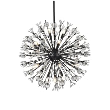 Vera 18 Light 32" Wide Crystal Sputnik Chandelier with Clear Royal Cut Crystals