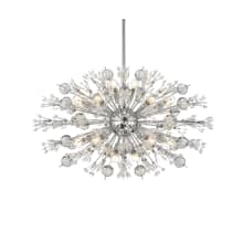 Vera 24 Light 36" Wide Crystal Sputnik Chandelier with Clear Royal Cut Crystals