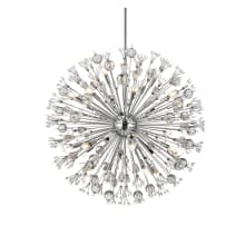 Vera 24 Light 38" Wide Crystal Sputnik Chandelier with Clear Royal Cut Crystals