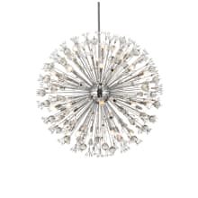 Vera 32 Light 44" Wide Crystal Sputnik Chandelier with Clear Royal Cut Crystals