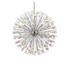 Vera 34 Light 50" Wide Crystal Sputnik Chandelier with Clear Royal Cut Crystals