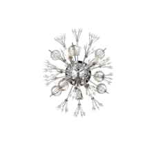Vera 4 Light 14" Tall Wall Sconce with Clear Royal Cut Crystals