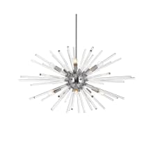Sienna 10 Light 36" Wide Crystal Sputnik Chandelier with Clear Royal Cut Crystals