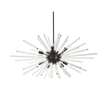 Sienna 10 Light 42" Wide Crystal Sputnik Chandelier with Clear Royal Cut Crystals