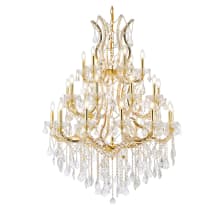 Maria Theresa 28 Light 38" Wide Crystal Chandelier with Clear Royal Cut Crystals