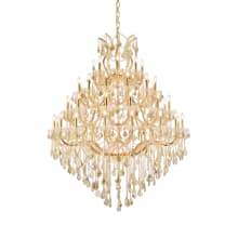 Maria Theresa 49 Light 46" Wide Crystal Chandelier with Golden Teak Royal Cut Crystals