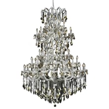 Maria Theresa 61 Light 54" Wide Crystal Chandelier with Golden Teak Royal Cut Crystals