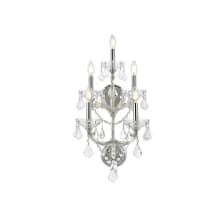 Maria Theresa 5 Light 30" Tall Wall Sconce with Clear Royal Cut Crystals