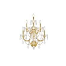 Maria Theresa 7 Light 27" Tall Wall Sconce with Clear Royal Cut Crystals