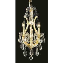 Maria Theresa 4 Light 12" Wide Crystal Chandelier with Clear Royal Cut Crystals