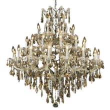 Maria Theresa 37 Light 44" Wide Crystal Chandelier with Golden Teak Royal Cut Crystals