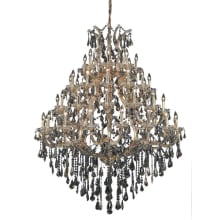 Maria Theresa 49 Light 46" Wide Crystal Chandelier with Golden Teak Royal Cut Crystals
